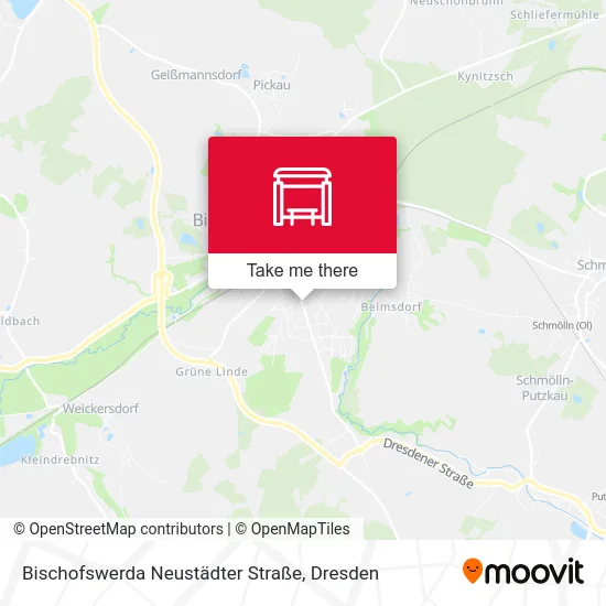 Карта Bischofswerda Neustädter Straße
