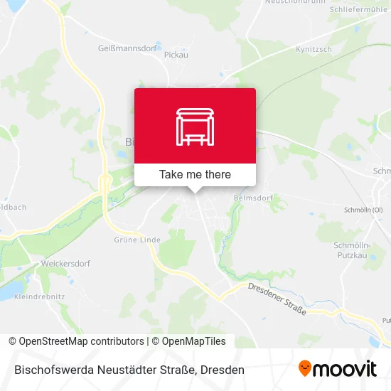 Карта Bischofswerda Neustädter Straße