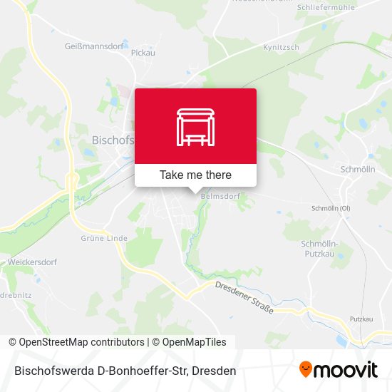 Карта Bischofswerda D-Bonhoeffer-Str