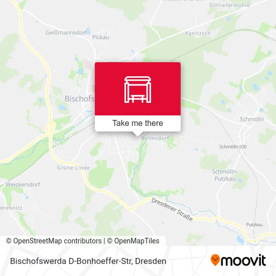 Карта Bischofswerda D-Bonhoeffer-Str