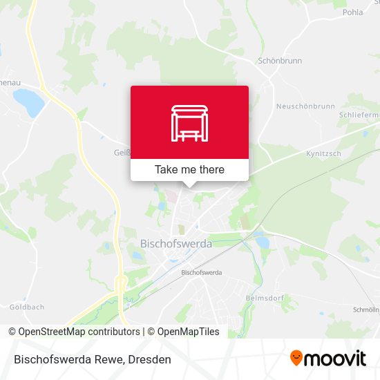 Карта Bischofswerda Rewe