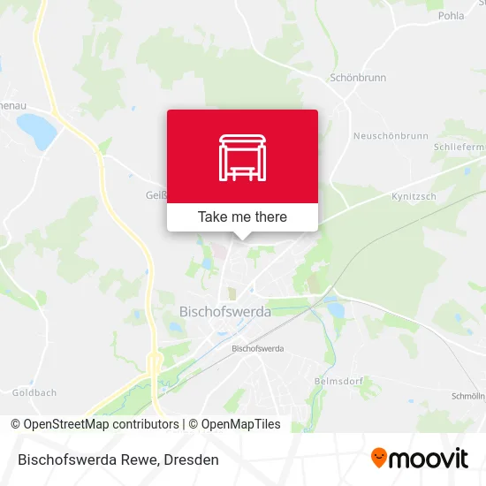 Карта Bischofswerda Rewe