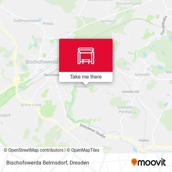 Карта Bischofswerda Belmsdorf