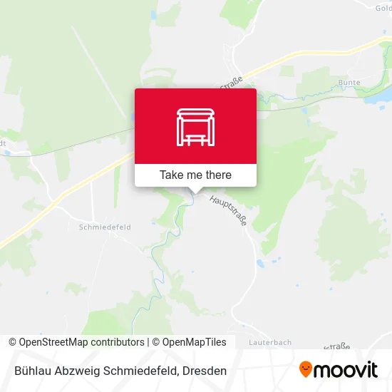 Карта Bühlau Abzweig Schmiedefeld