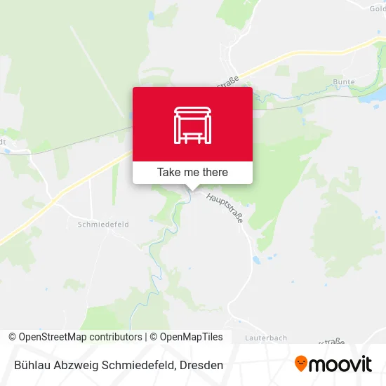 Карта Bühlau Abzweig Schmiedefeld