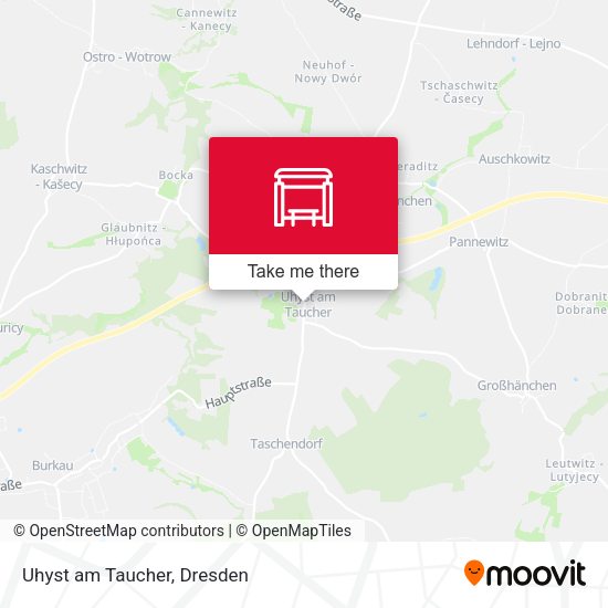 Карта Uhyst am Taucher