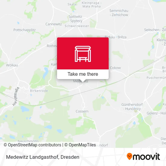 Карта Medewitz Landgasthof