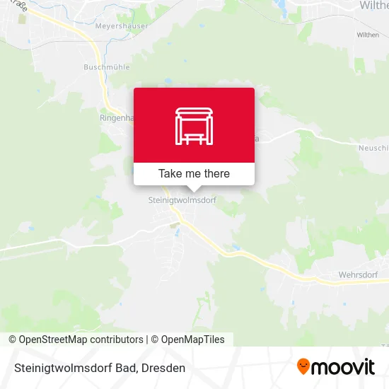 Карта Steinigtwolmsdorf Bad