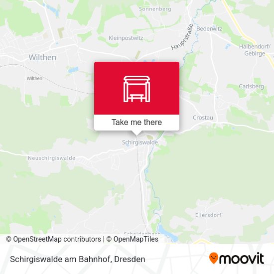 Карта Schirgiswalde am Bahnhof