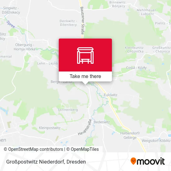 Карта Großpostwitz Niederdorf