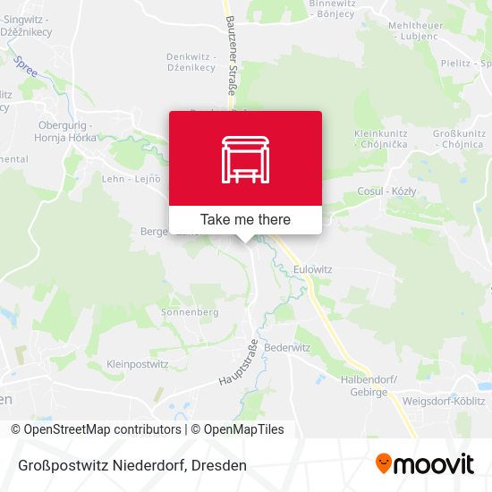 Карта Großpostwitz Niederdorf