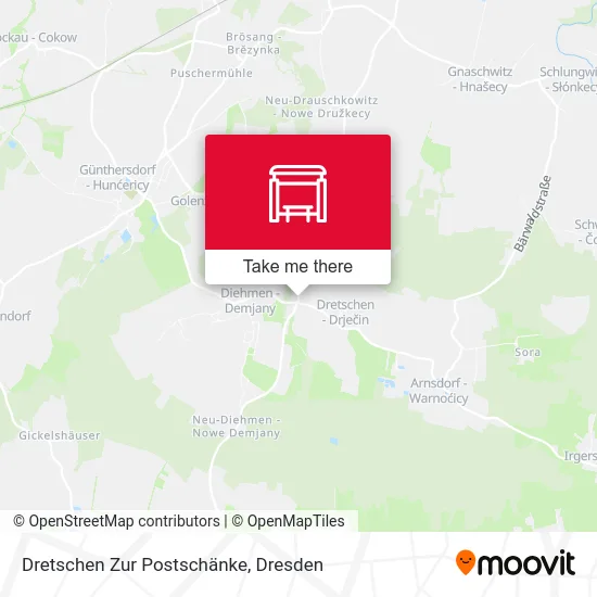 Карта Dretschen Zur Postschänke