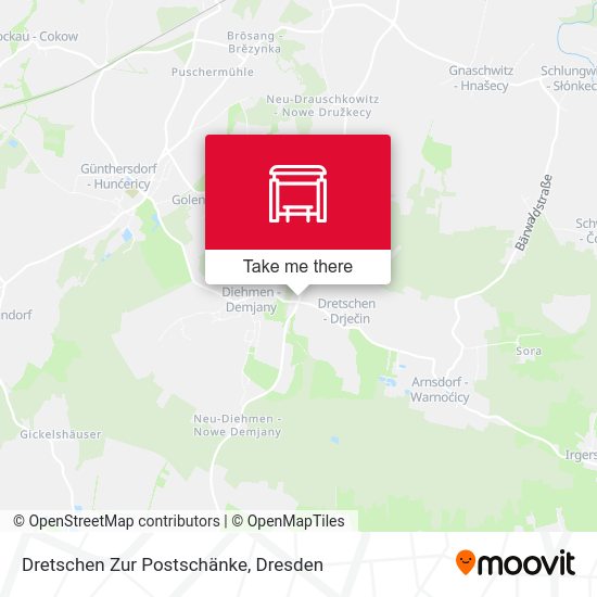 Карта Dretschen Zur Postschänke
