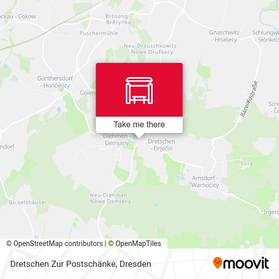Карта Dretschen Zur Postschänke