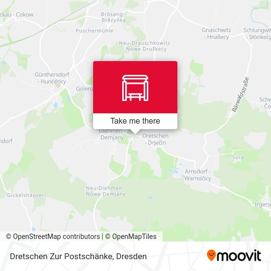 Карта Dretschen Zur Postschänke
