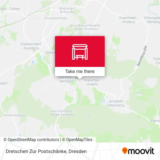 Карта Dretschen Zur Postschänke