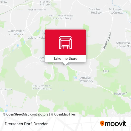 Карта Dretschen Dorf