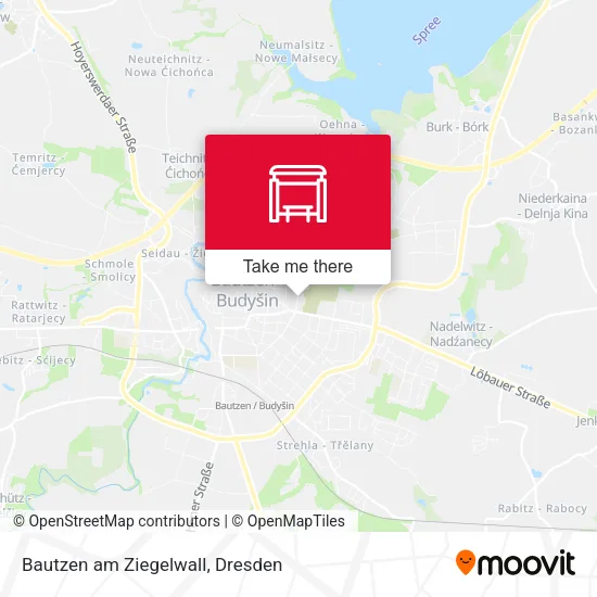 Карта Bautzen am Ziegelwall