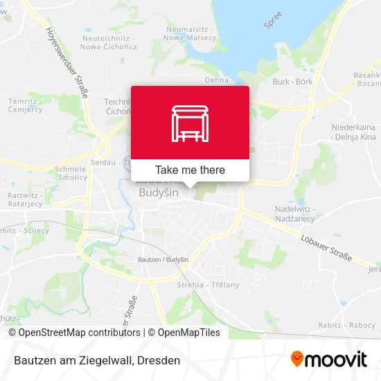Карта Bautzen am Ziegelwall
