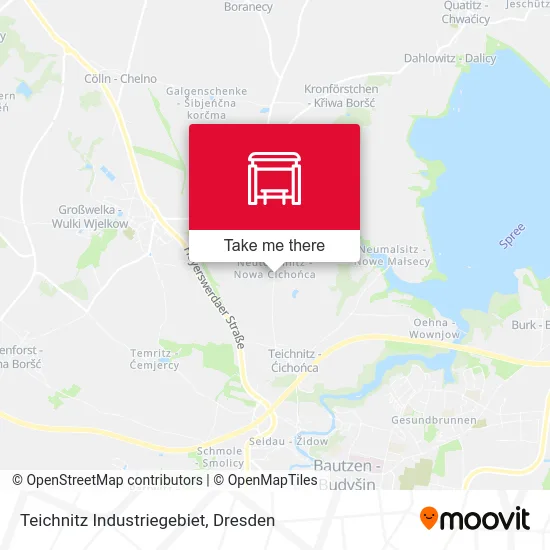 Карта Teichnitz Industriegebiet