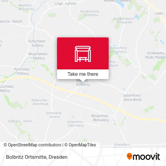 Карта Bolbritz Ortsmitte