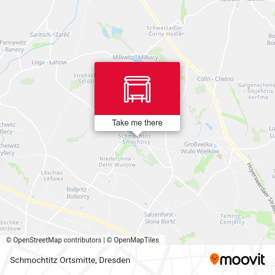 Карта Schmochtitz Ortsmitte