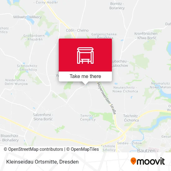 Карта Kleinseidau Ortsmitte
