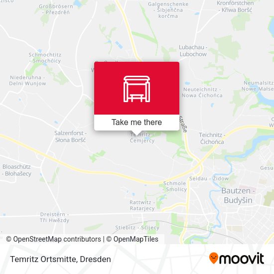 Карта Temritz Ortsmitte