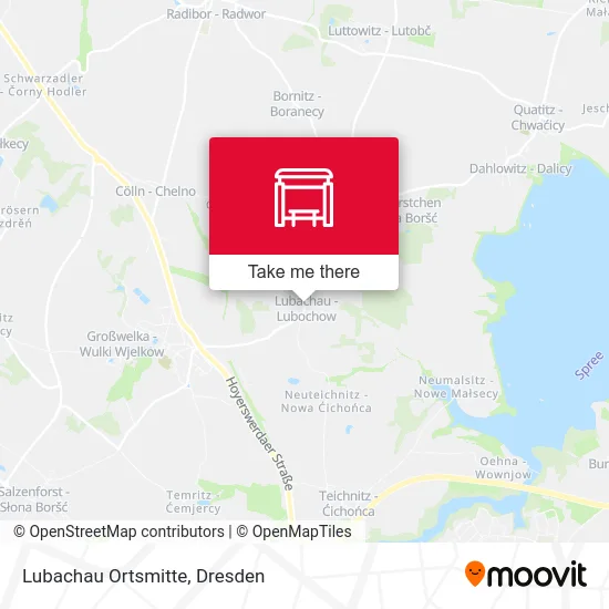 Lubachau Ortsmitte map