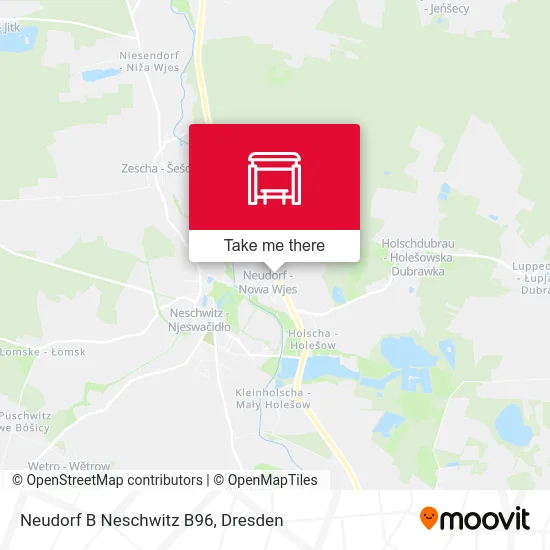 Карта Neudorf B Neschwitz B96