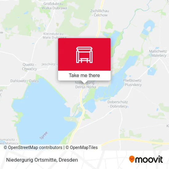 Карта Niedergurig Ortsmitte