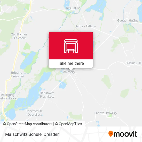 Malschwitz Schule map
