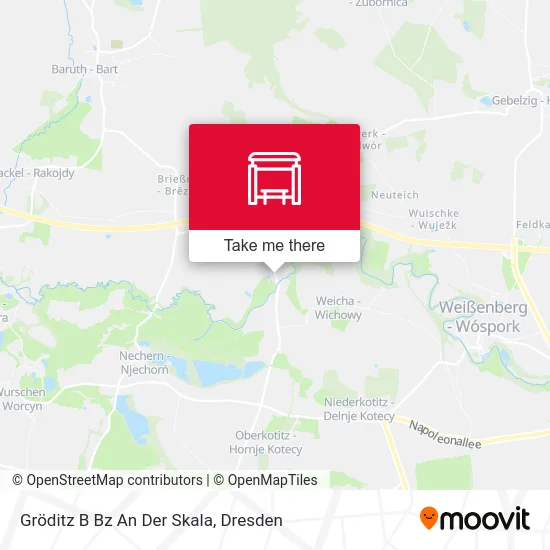 Карта Gröditz B Bz An Der Skala