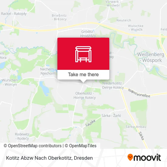 Карта Kotitz Abzw Nach Oberkotitz