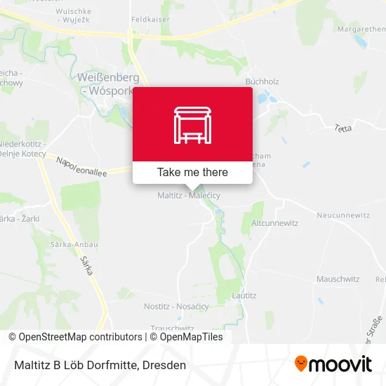Карта Maltitz B Löb Dorfmitte