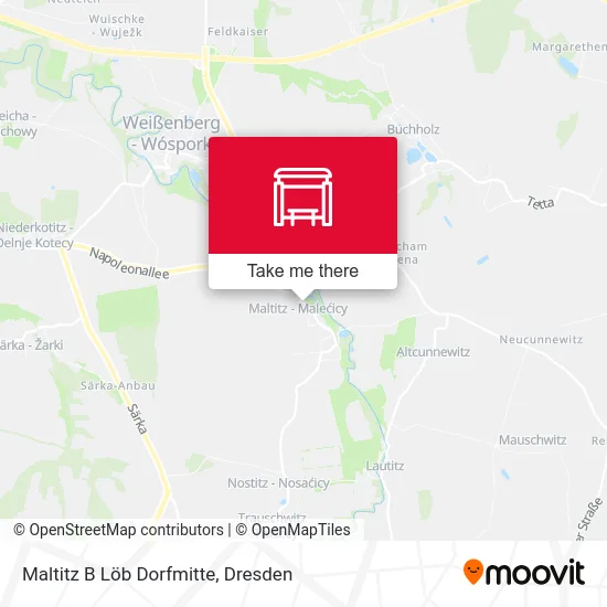 Карта Maltitz B Löb Dorfmitte