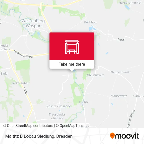 Карта Maltitz B Löbau Siedlung
