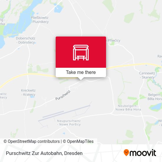 Карта Purschwitz Zur Autobahn