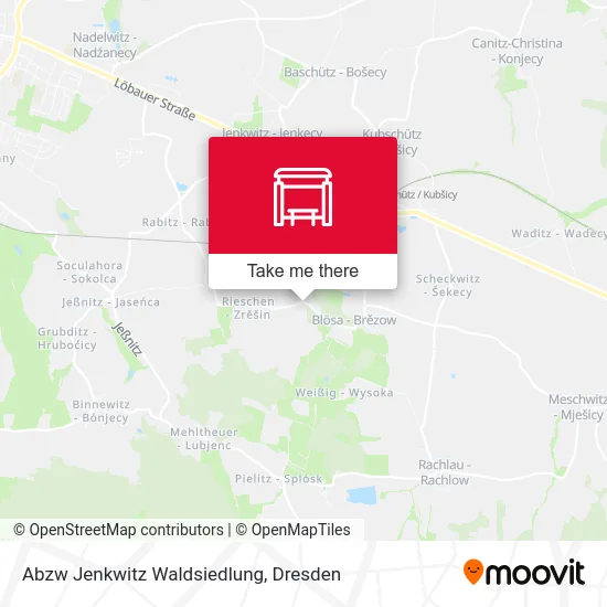 Карта Abzw Jenkwitz Waldsiedlung