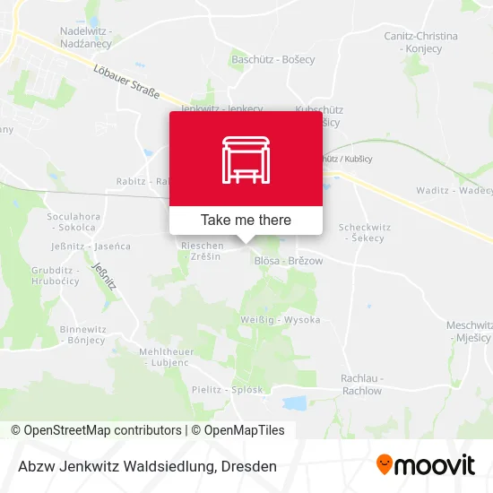 Карта Abzw Jenkwitz Waldsiedlung