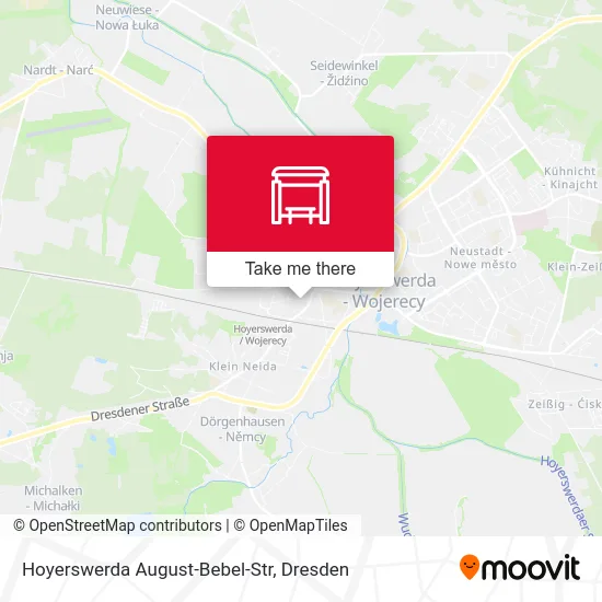 Карта Hoyerswerda August-Bebel-Str