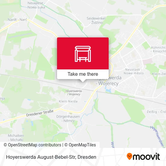 Карта Hoyerswerda August-Bebel-Str