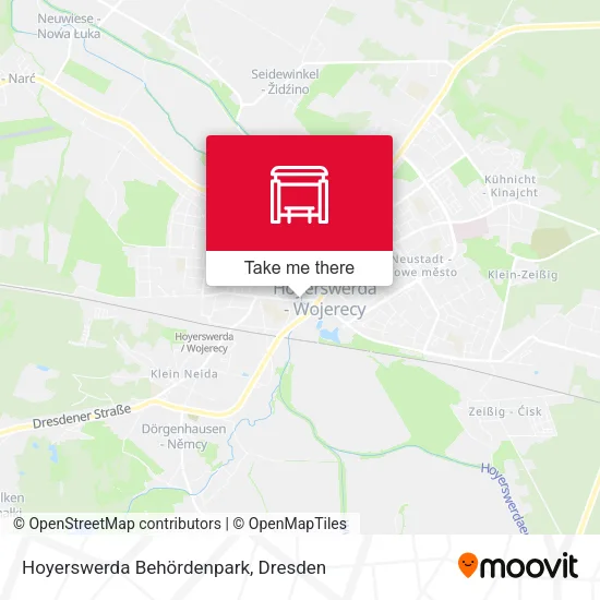 Карта Hoyerswerda Behördenpark