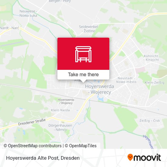 Карта Hoyerswerda Alte Post