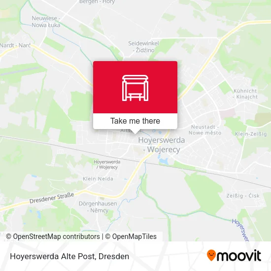Карта Hoyerswerda Alte Post