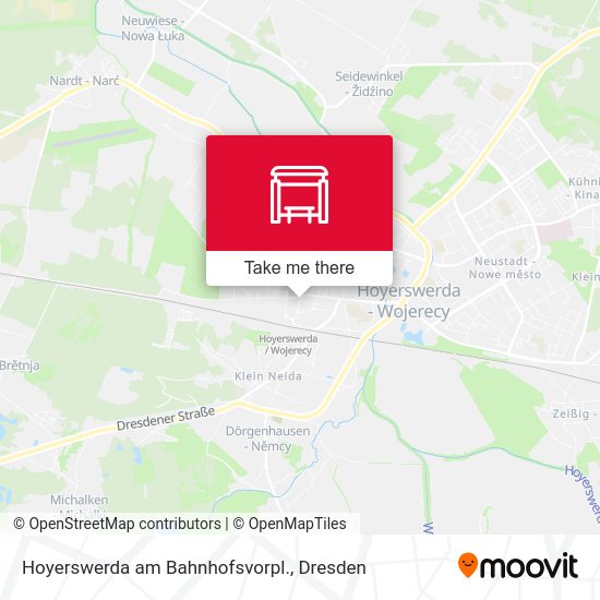 Карта Hoyerswerda am Bahnhofsvorpl.
