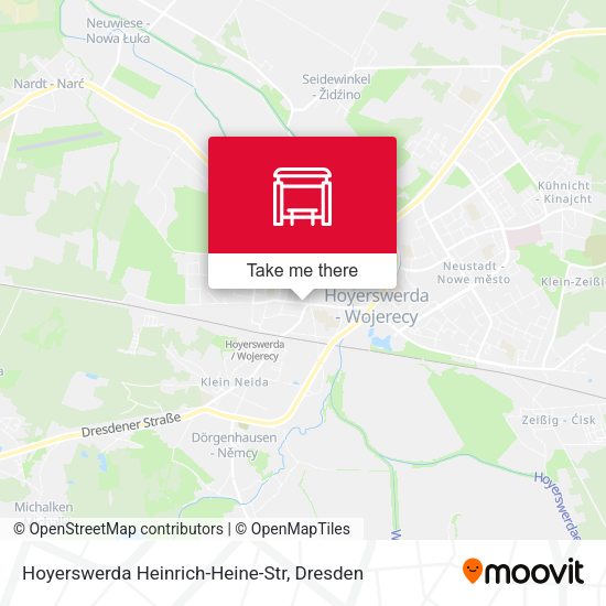 Карта Hoyerswerda Heinrich-Heine-Str