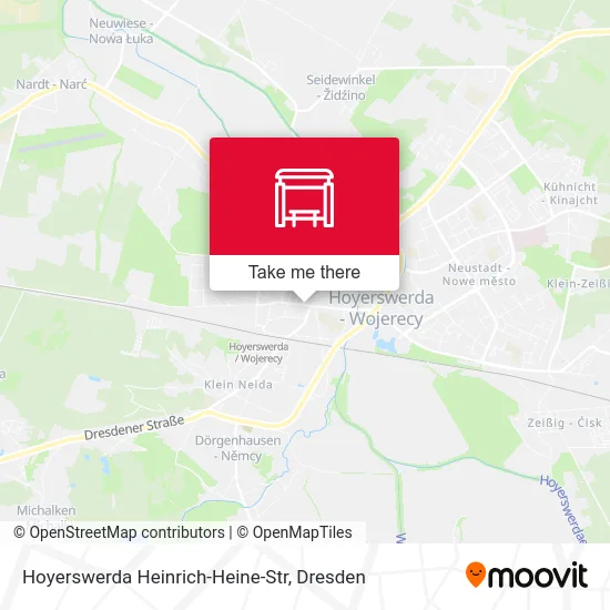 Карта Hoyerswerda Heinrich-Heine-Str