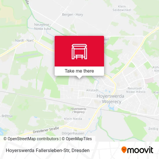 Карта Hoyerswerda Fallersleben-Str