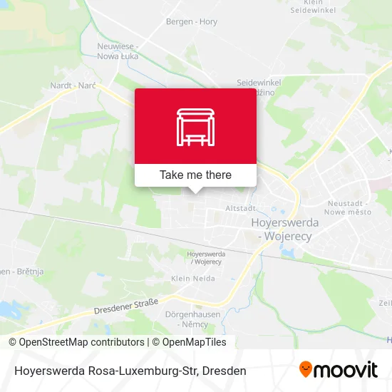 Карта Hoyerswerda Rosa-Luxemburg-Str